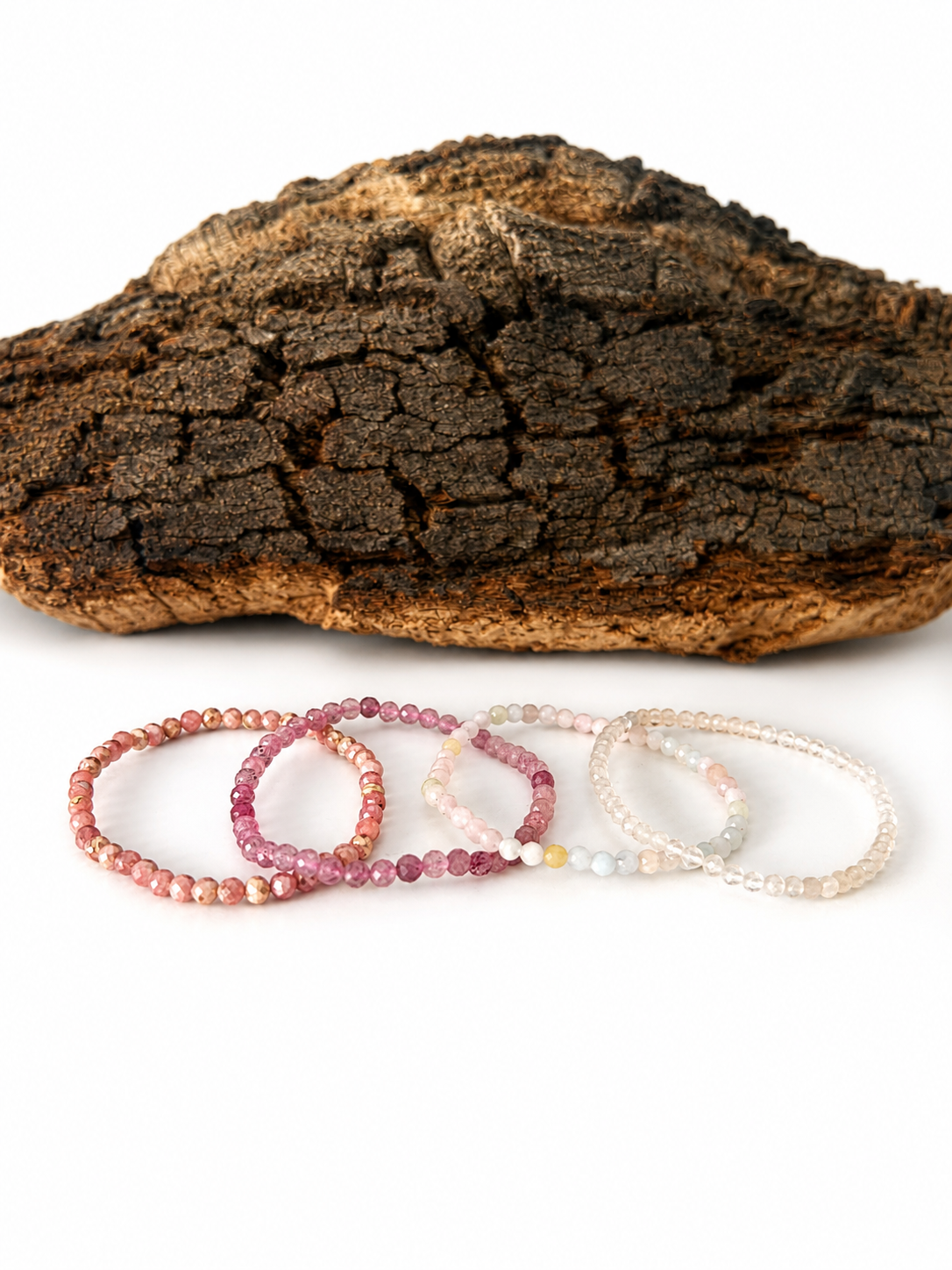 Pack amor (pulseras de minerales facetados)