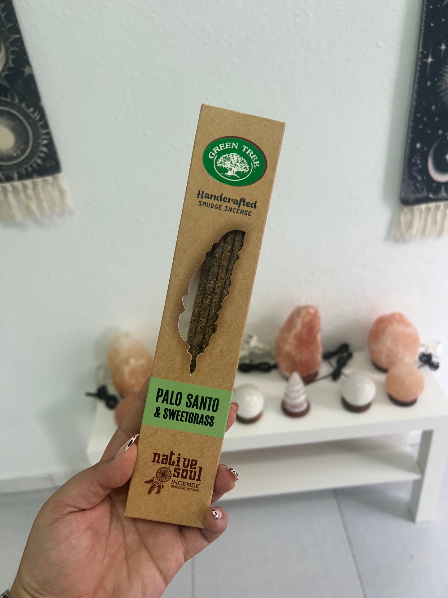Incienso de palo santo y hierbas dulces