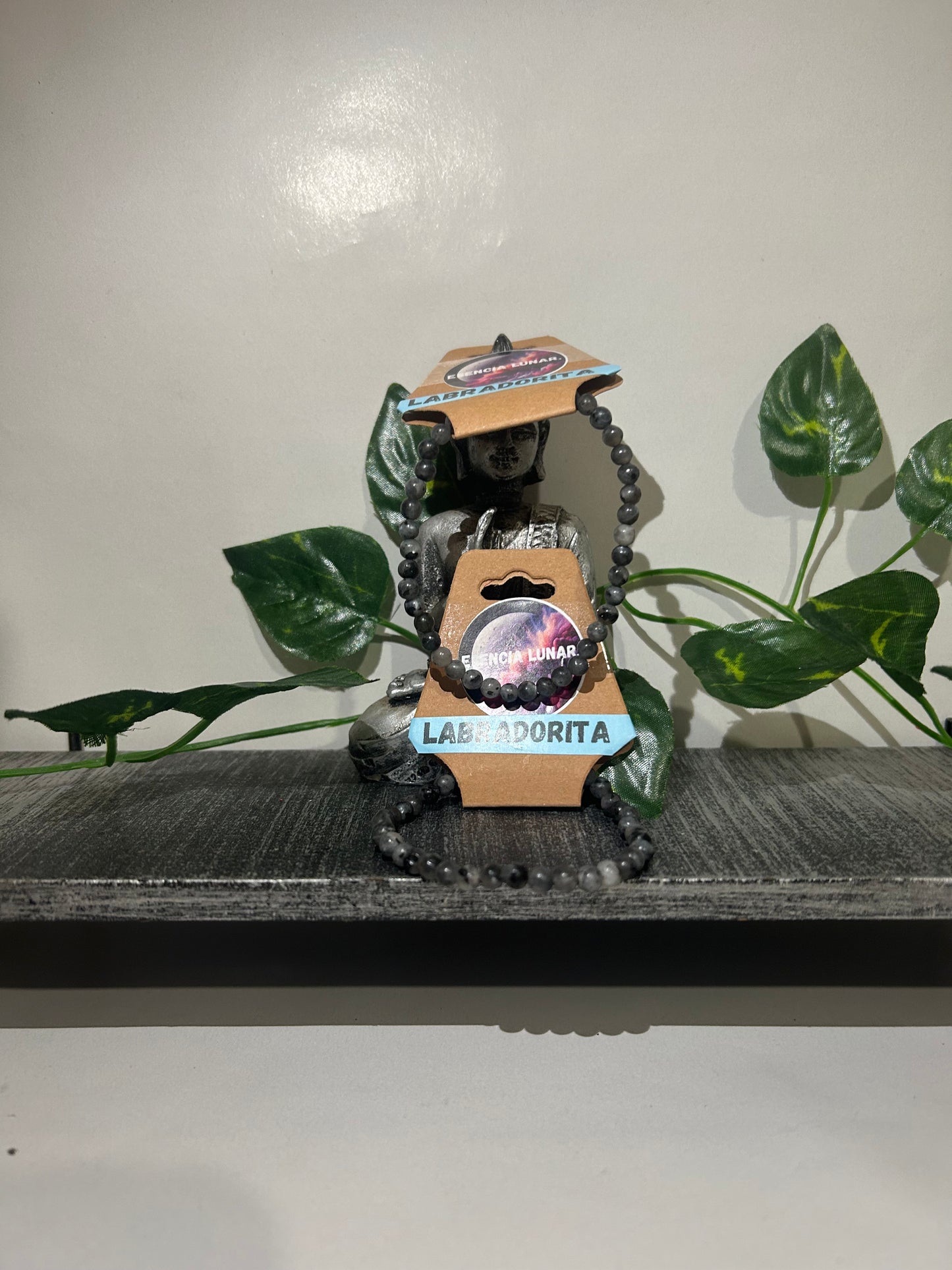 Pulsera de labradorita 4mm.