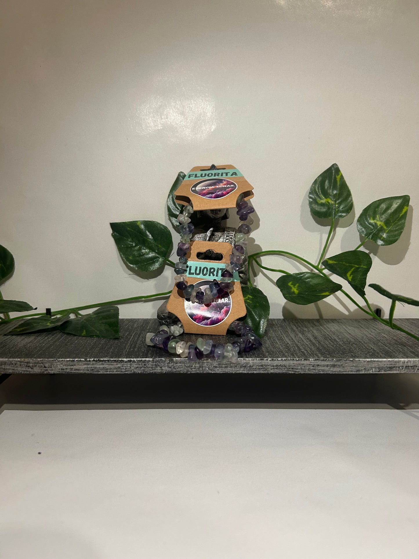 Pulsera de chips de fluorita.