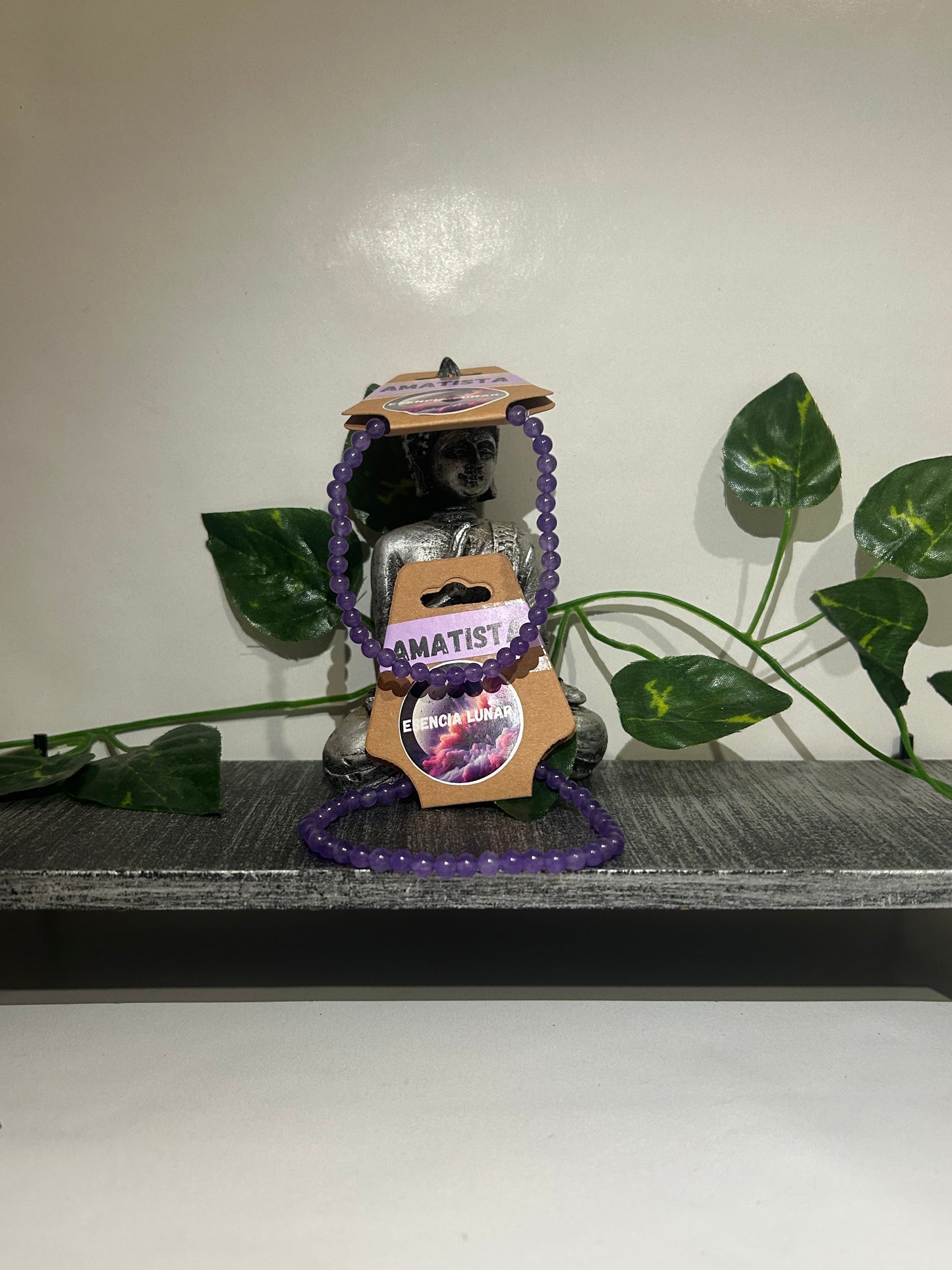 Pulsera de amatista 4mm.