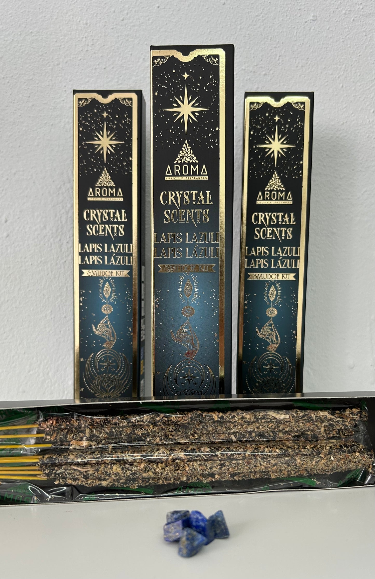 Incienso mineral lapislázuli.