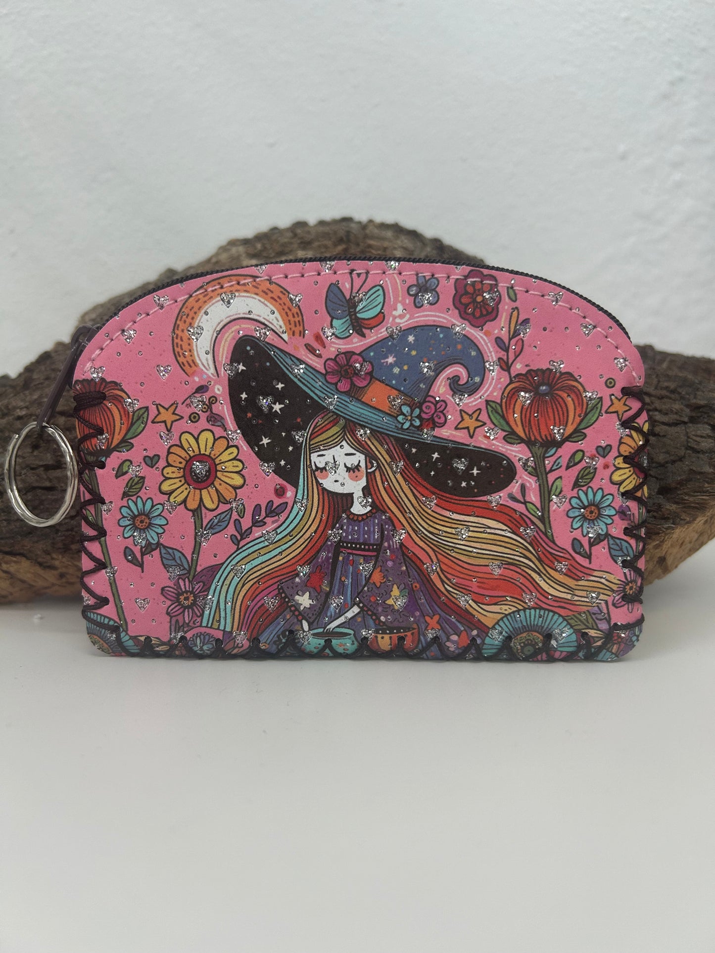 Monedero de bruja rosa