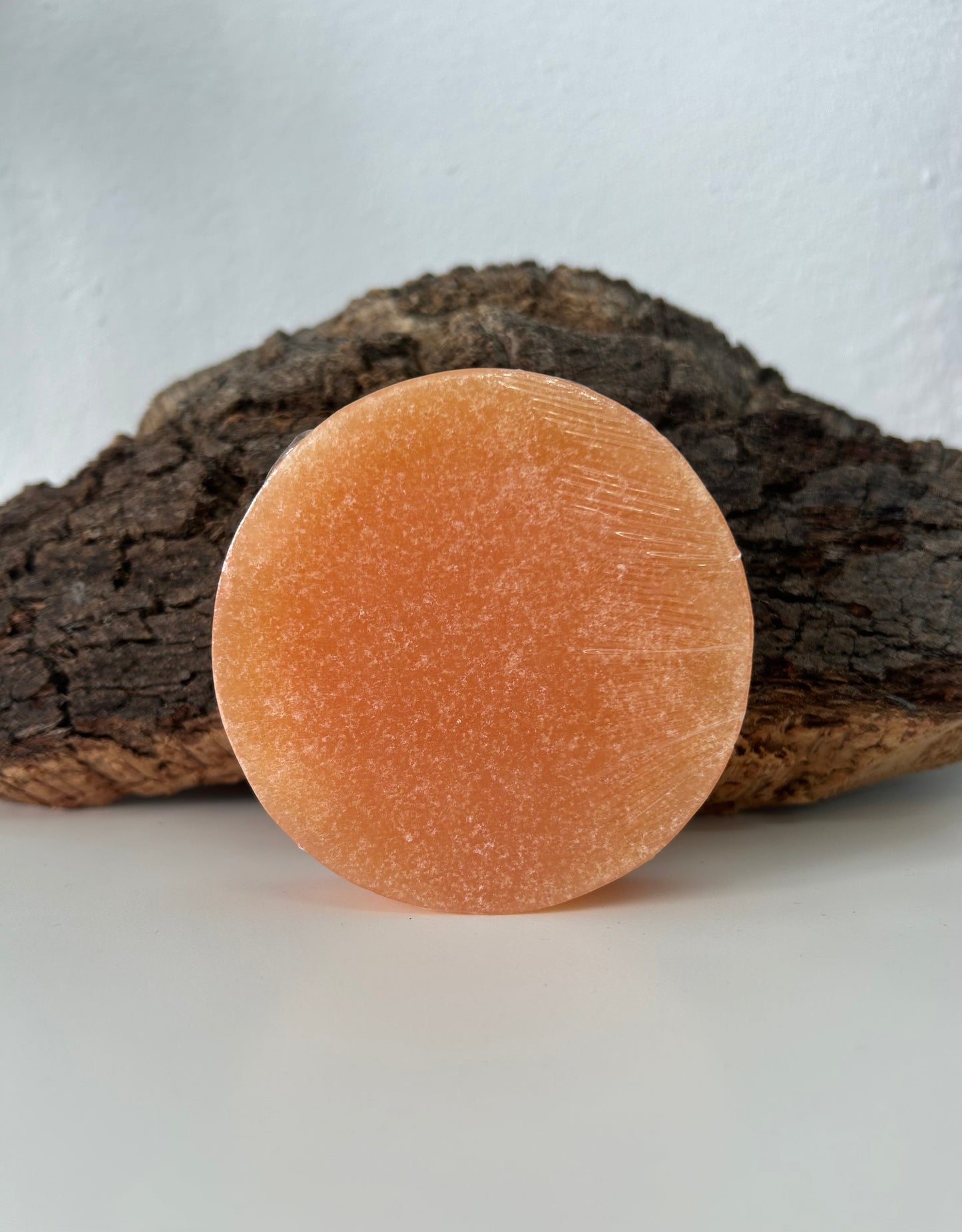 Jabón natural de canela y naranja con esponja