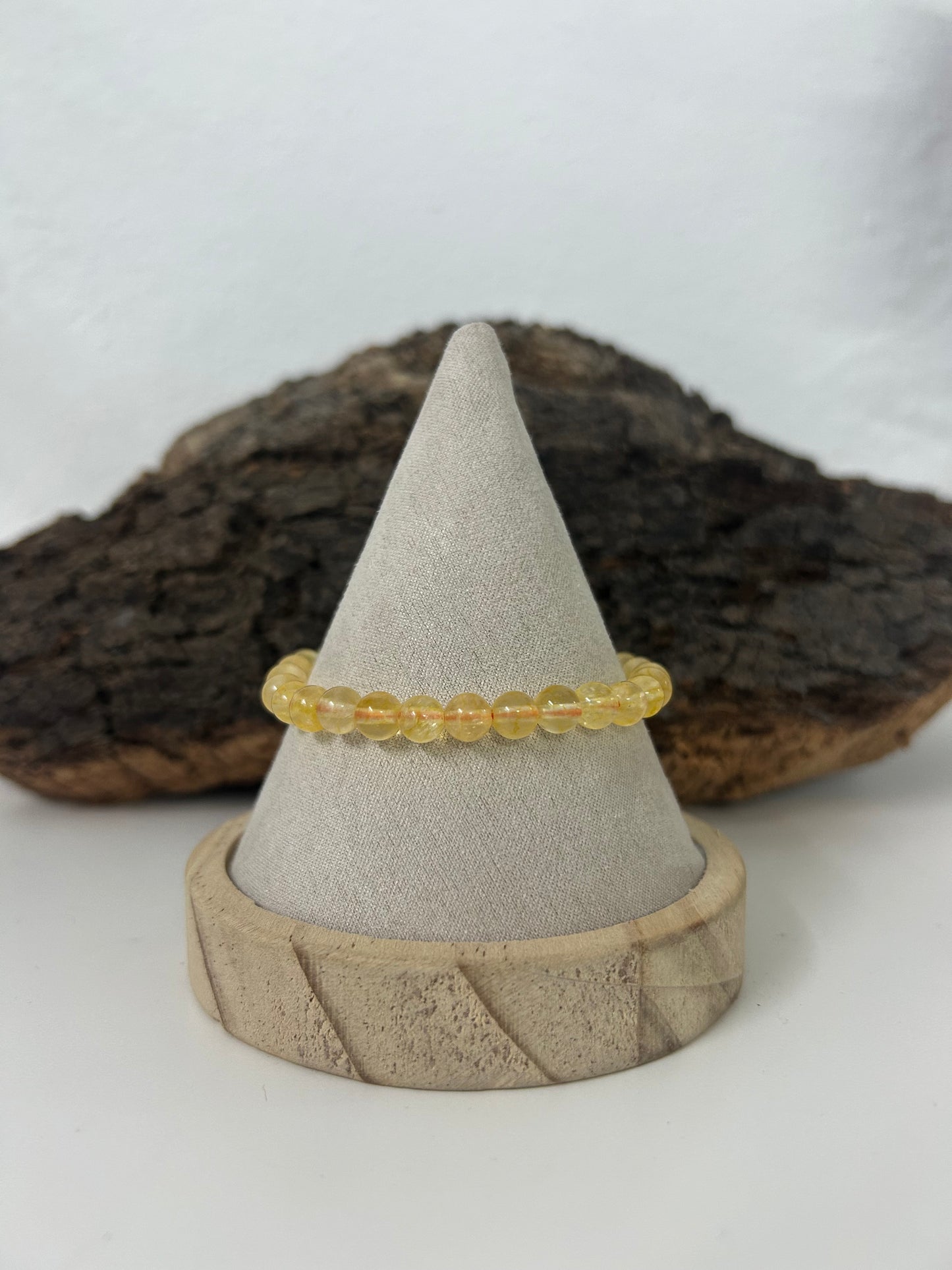 Pulsera citrino 6mm