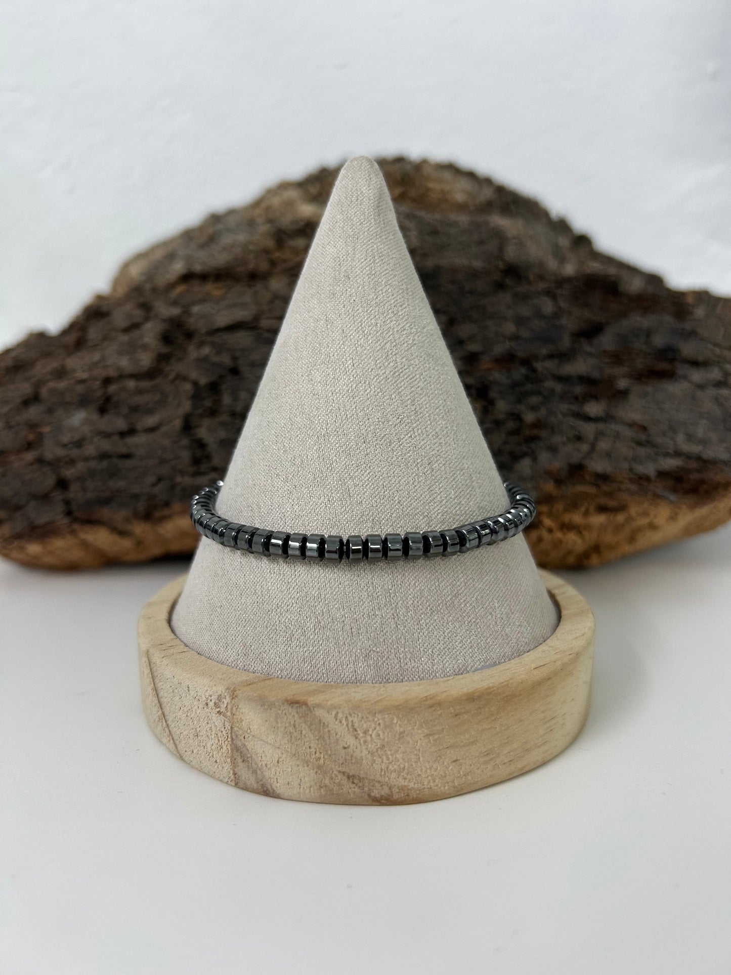 Pulsera hematite lenteja