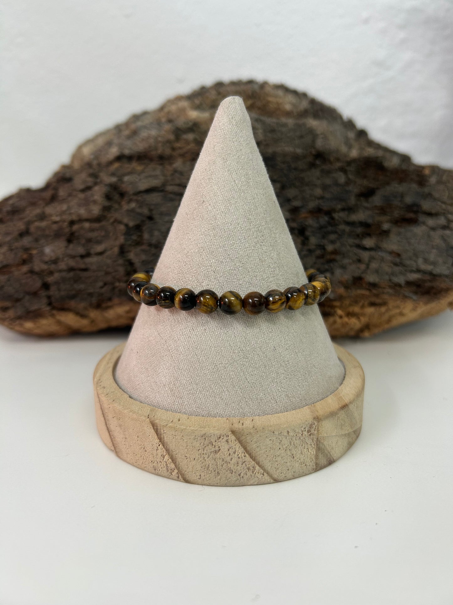 Pulsera ojo de tigre 6mm