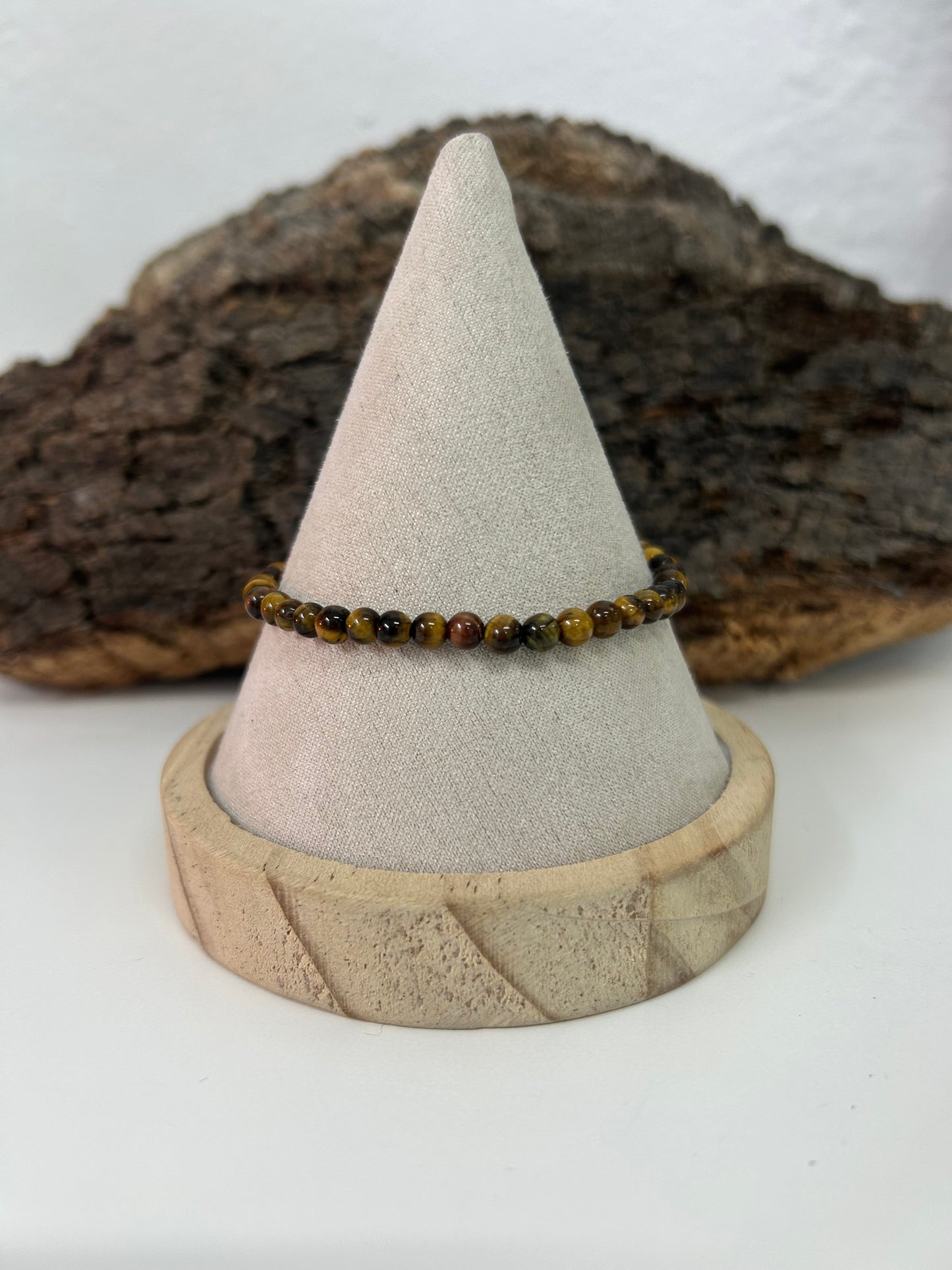 Pulsera ojo de tigre 4mm