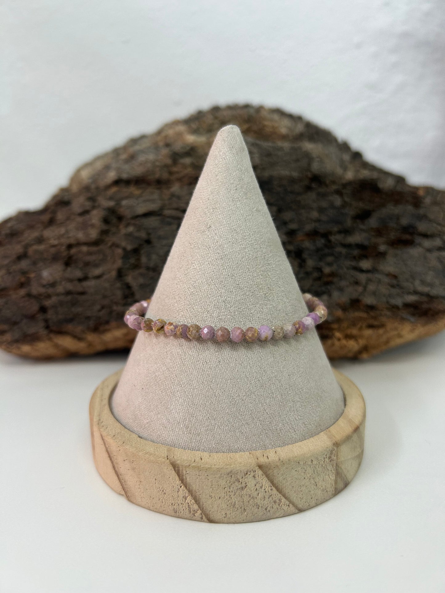 Pulsera fósfoderita facetada