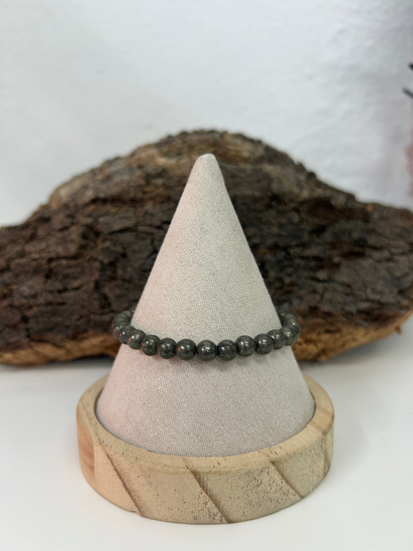 Pulsera pirita 6mm