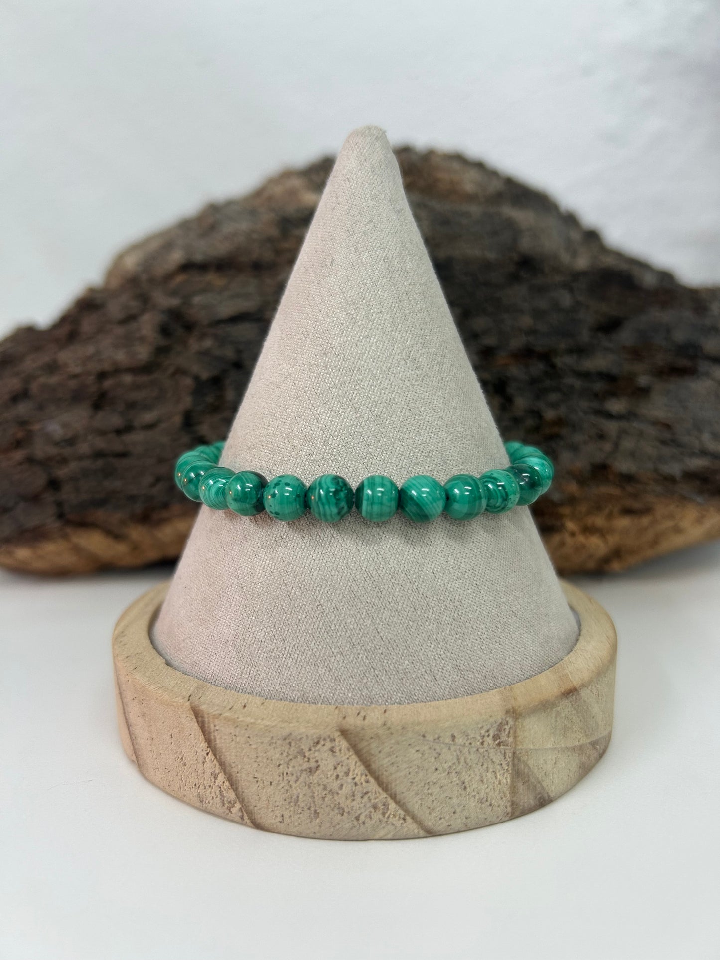 Pulsera malaquita 6mm