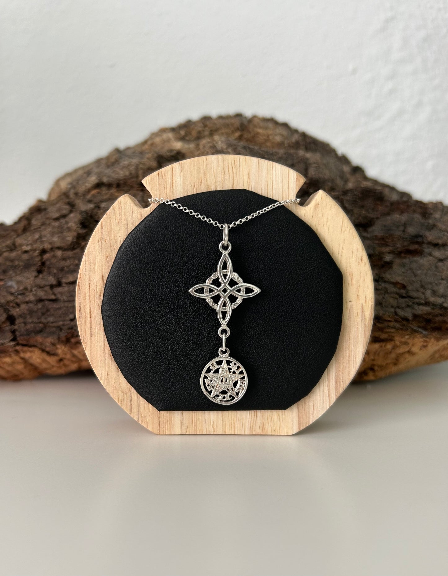 Colgante doble protección (plata 925)