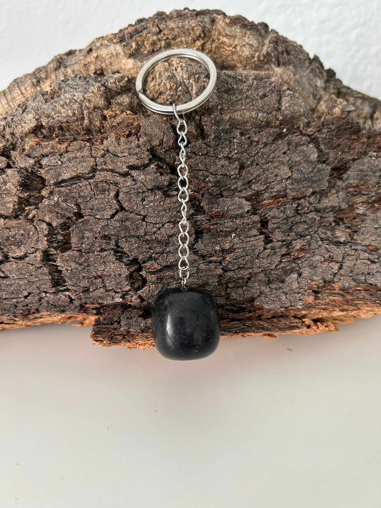 Llavero turmalina negra