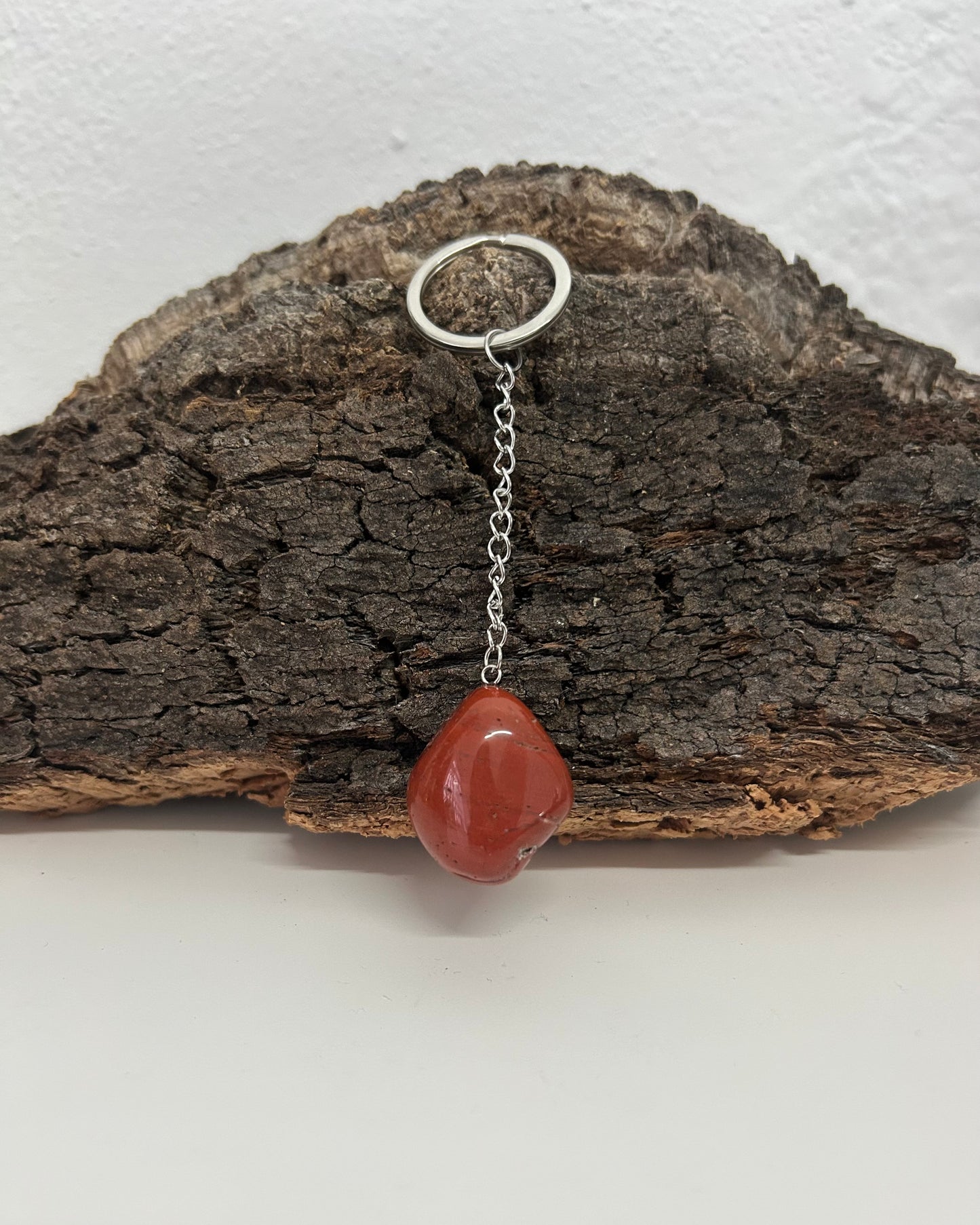 Llavero jaspe rojo