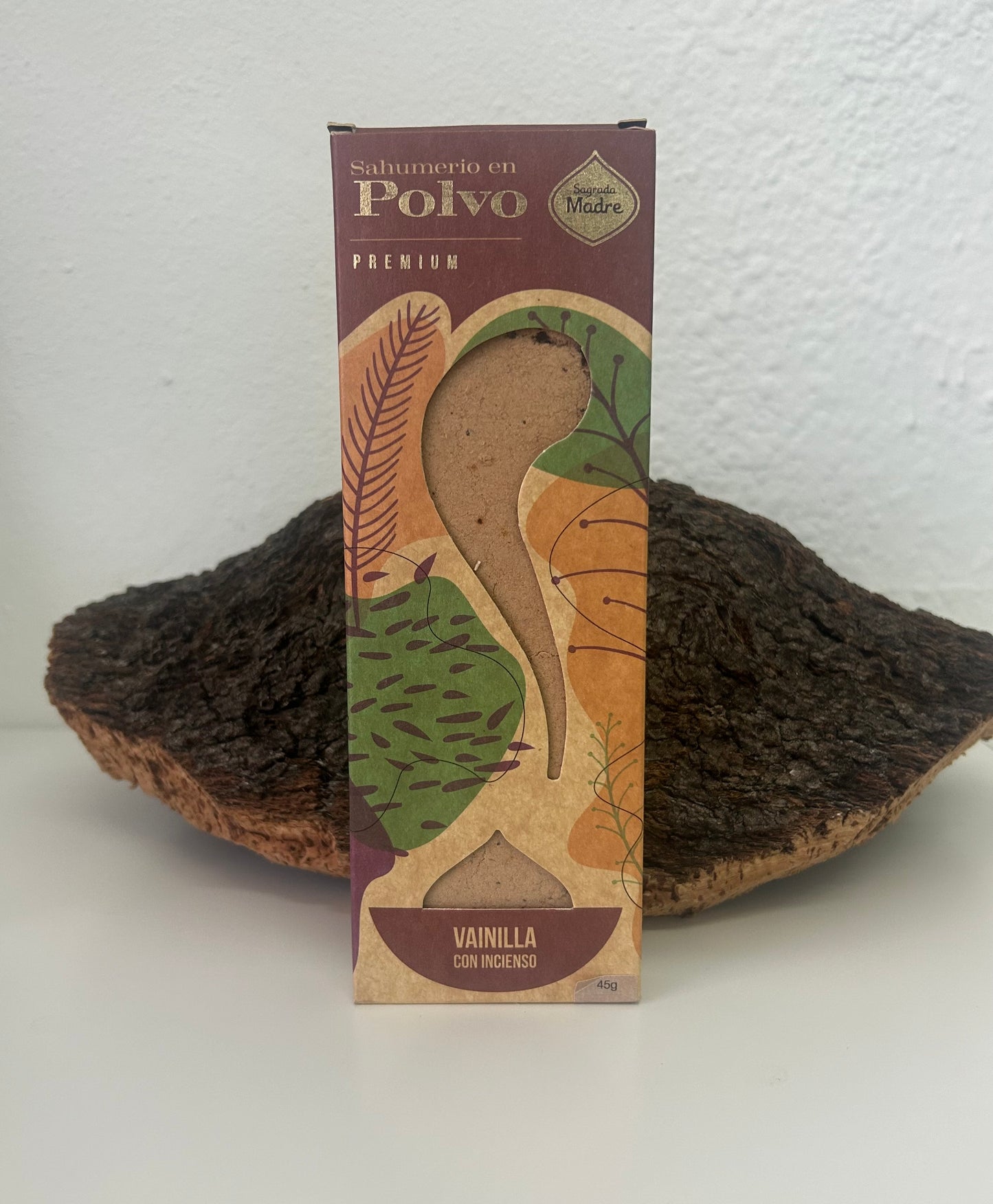 Sahumerio en polvo vainilla con incienso sagrada madre