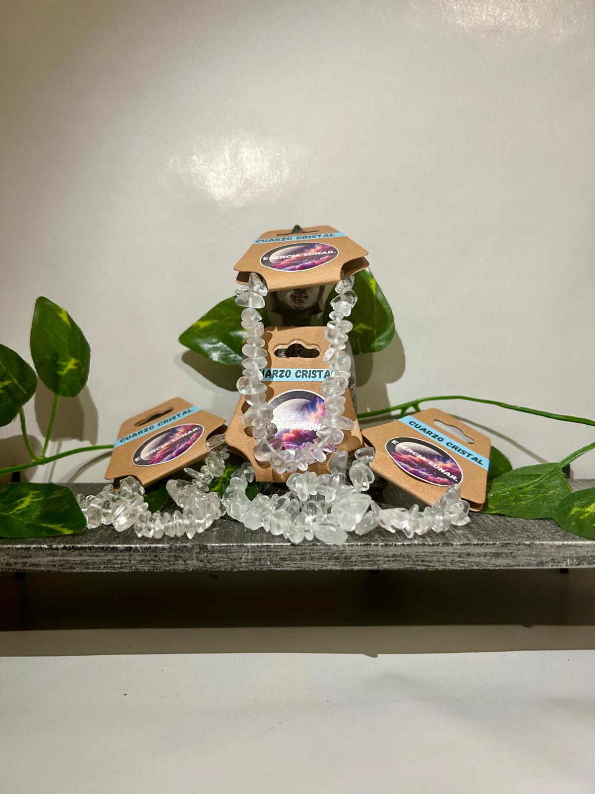 Pulsera de cuarzo cristal.