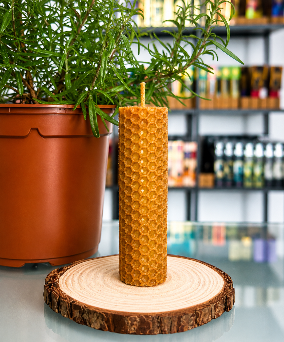 Vela de miel y canela
