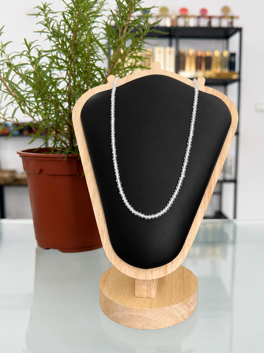 Gargantilla cuarzo cristal (plata 925)