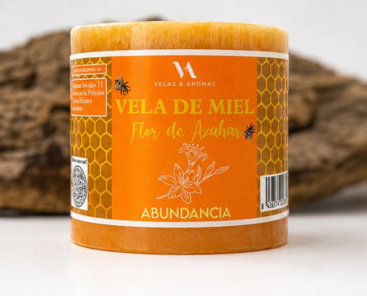 Velón de miel y azahar