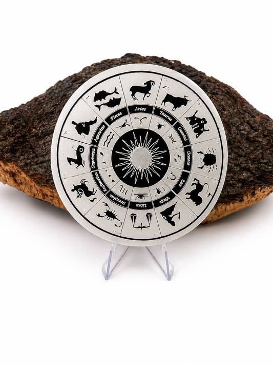 Placa selenita zodiaco