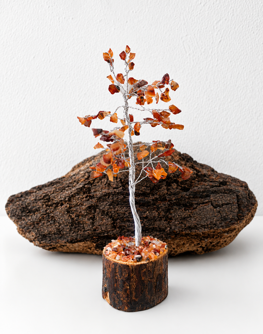 Árbol cincuenta gemas de cornalina