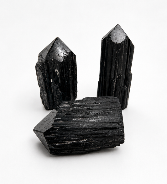 Punta de turmalina negra