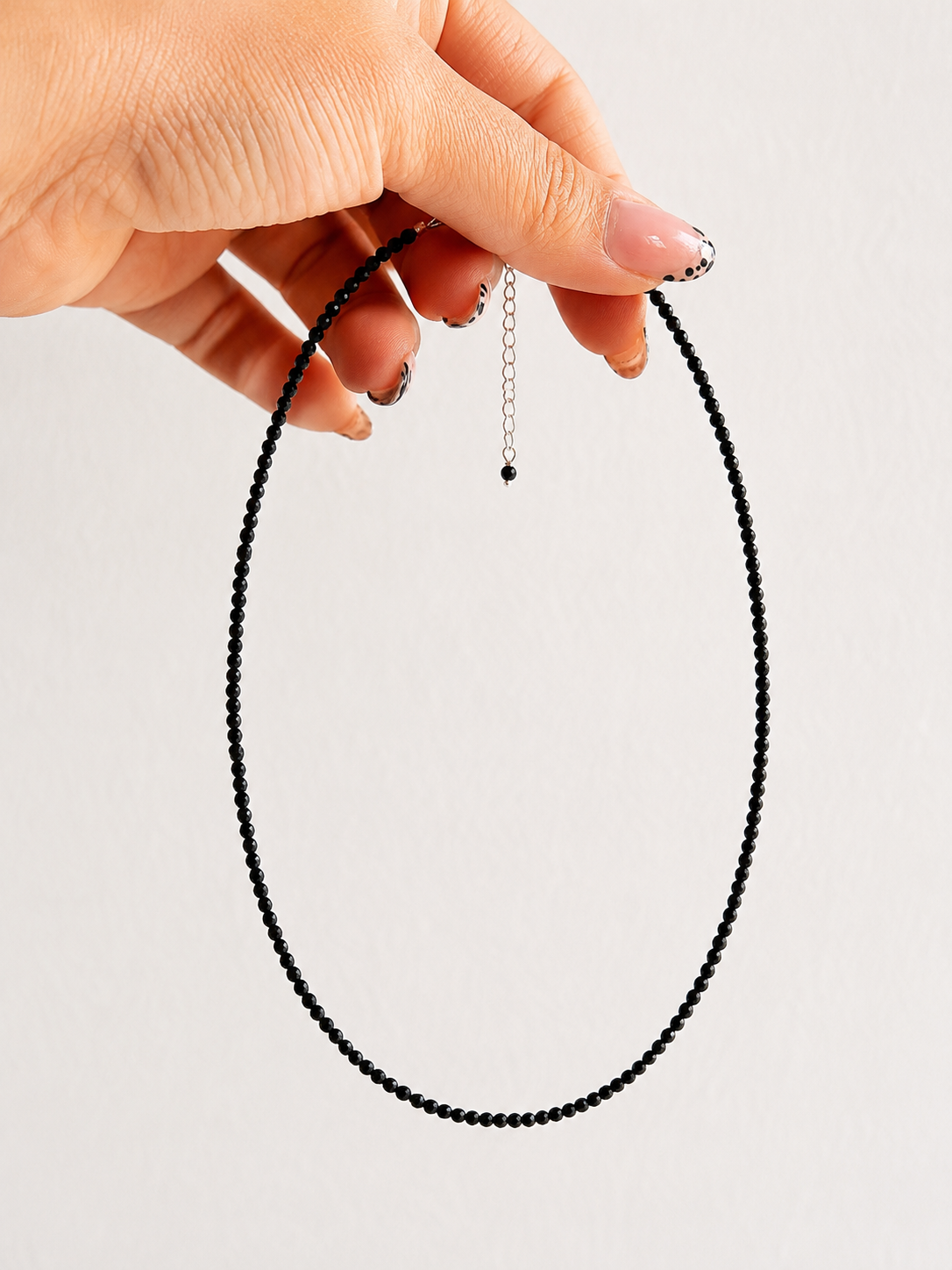Gargantilla turmalina negra (plata 925)