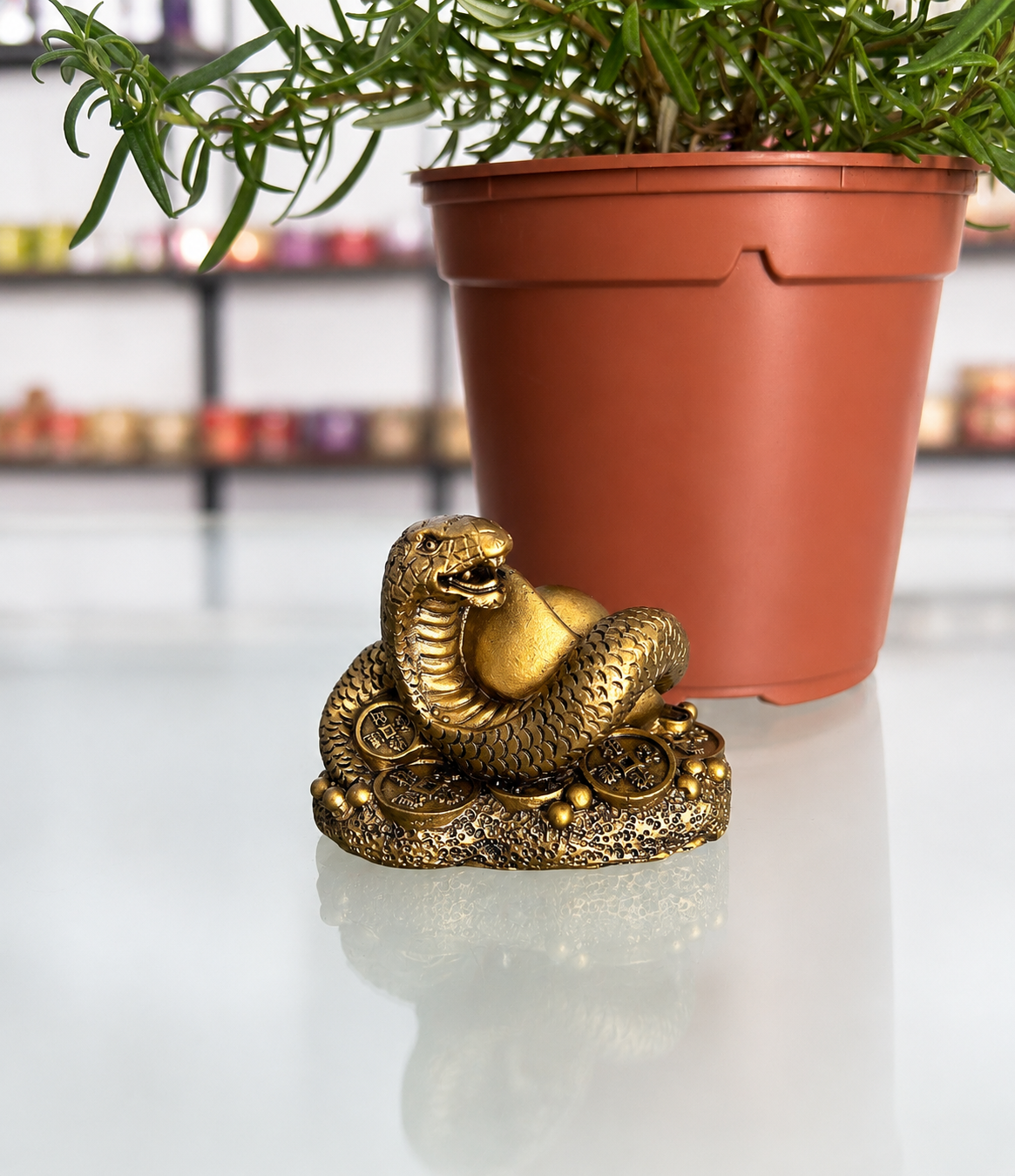 Talismán serpiente protectora y creadora de abundancia