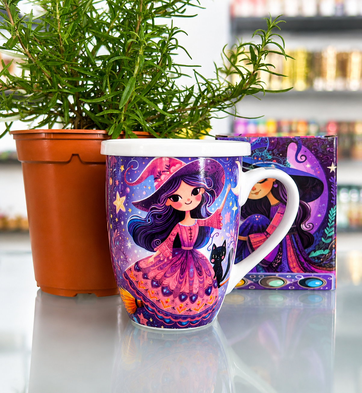 Taza de brujita para infusiones