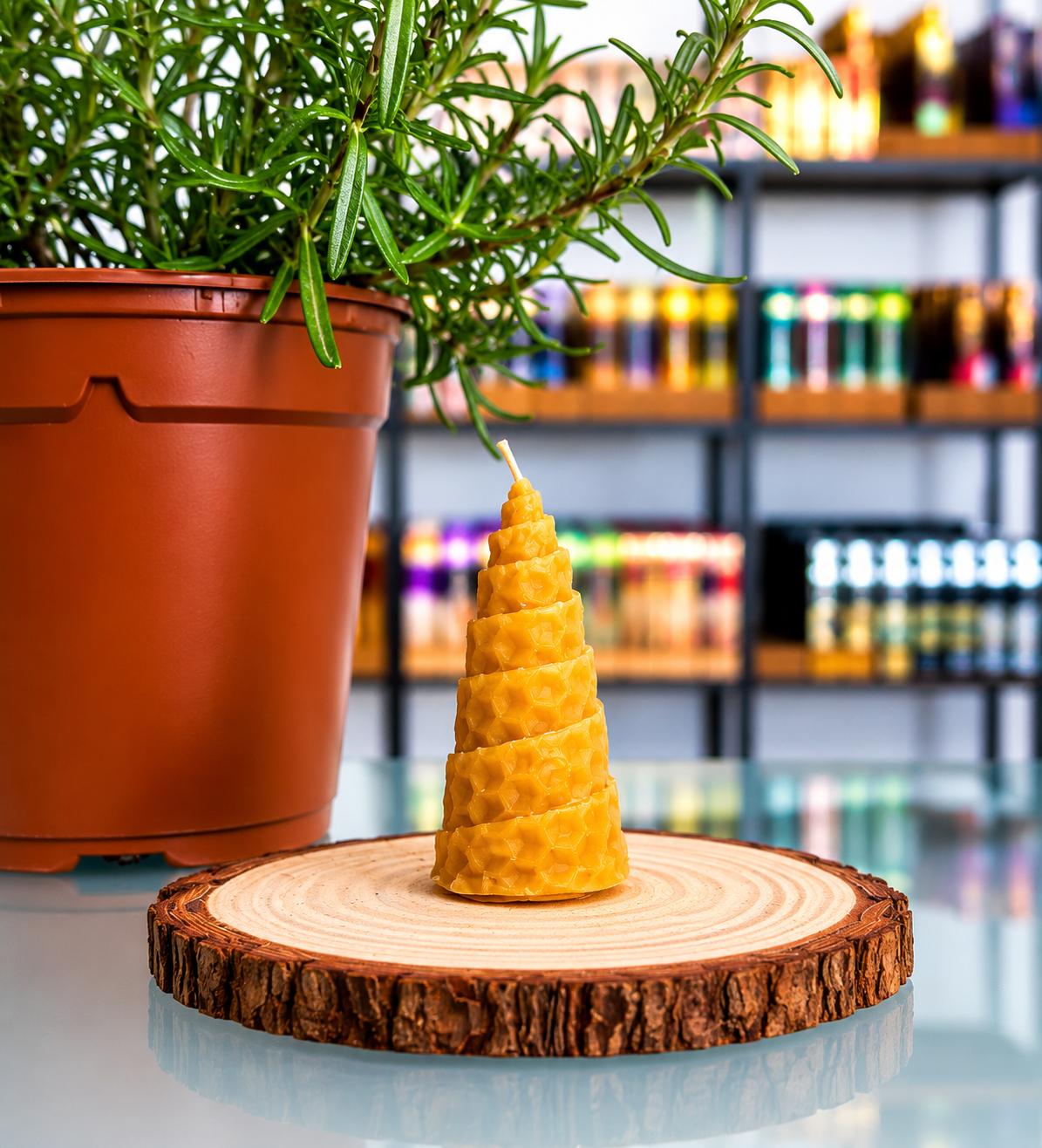 Vela de miel mini espiral