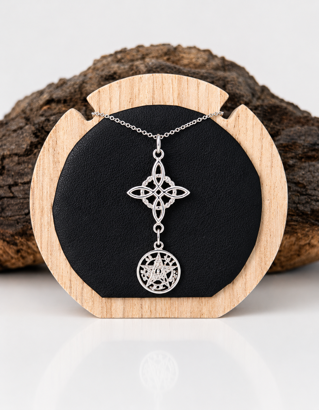 Colgante doble protección (plata 925)