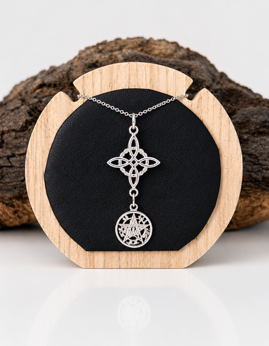 Colgante doble protección (plata 925)