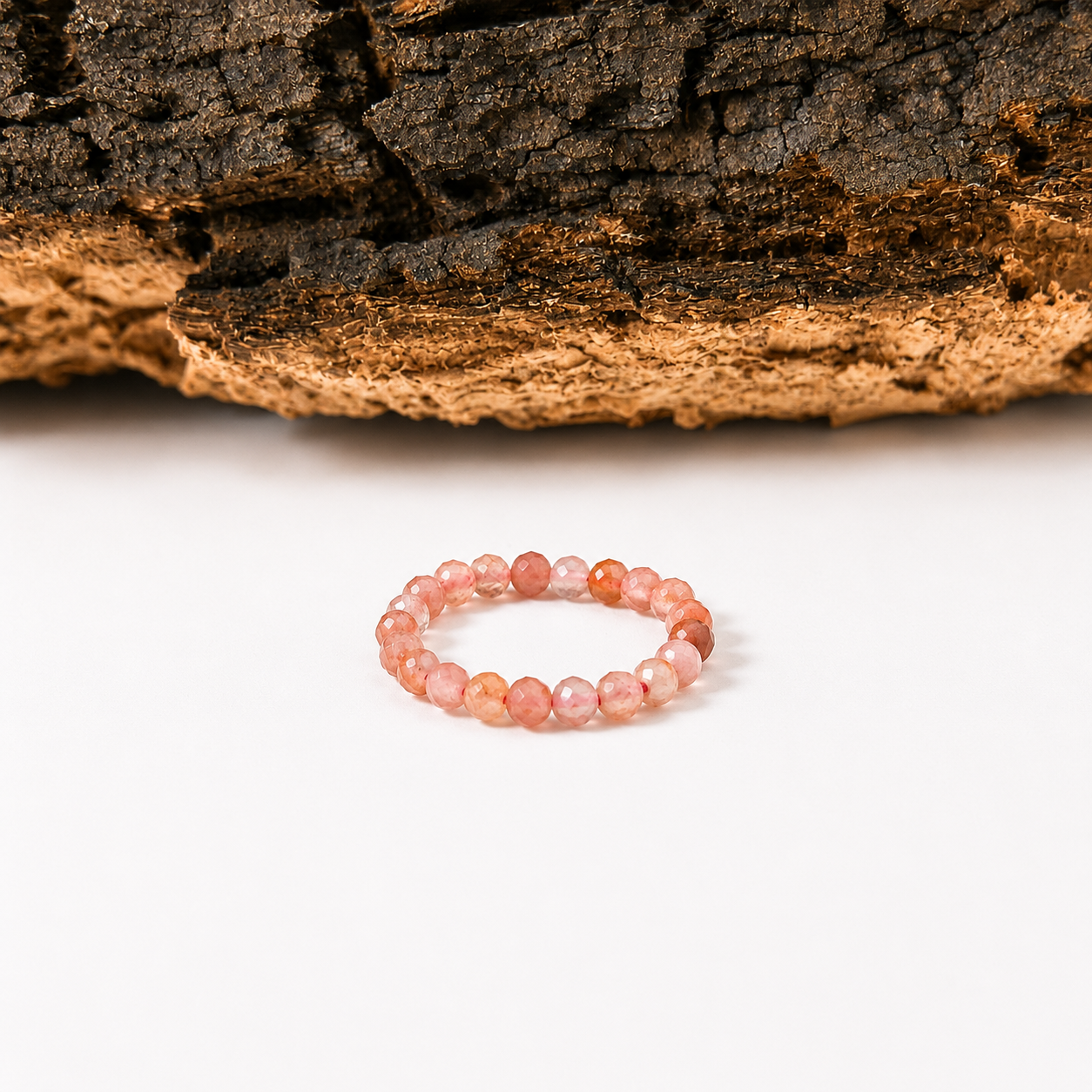 Anillo de piedra sol facetado