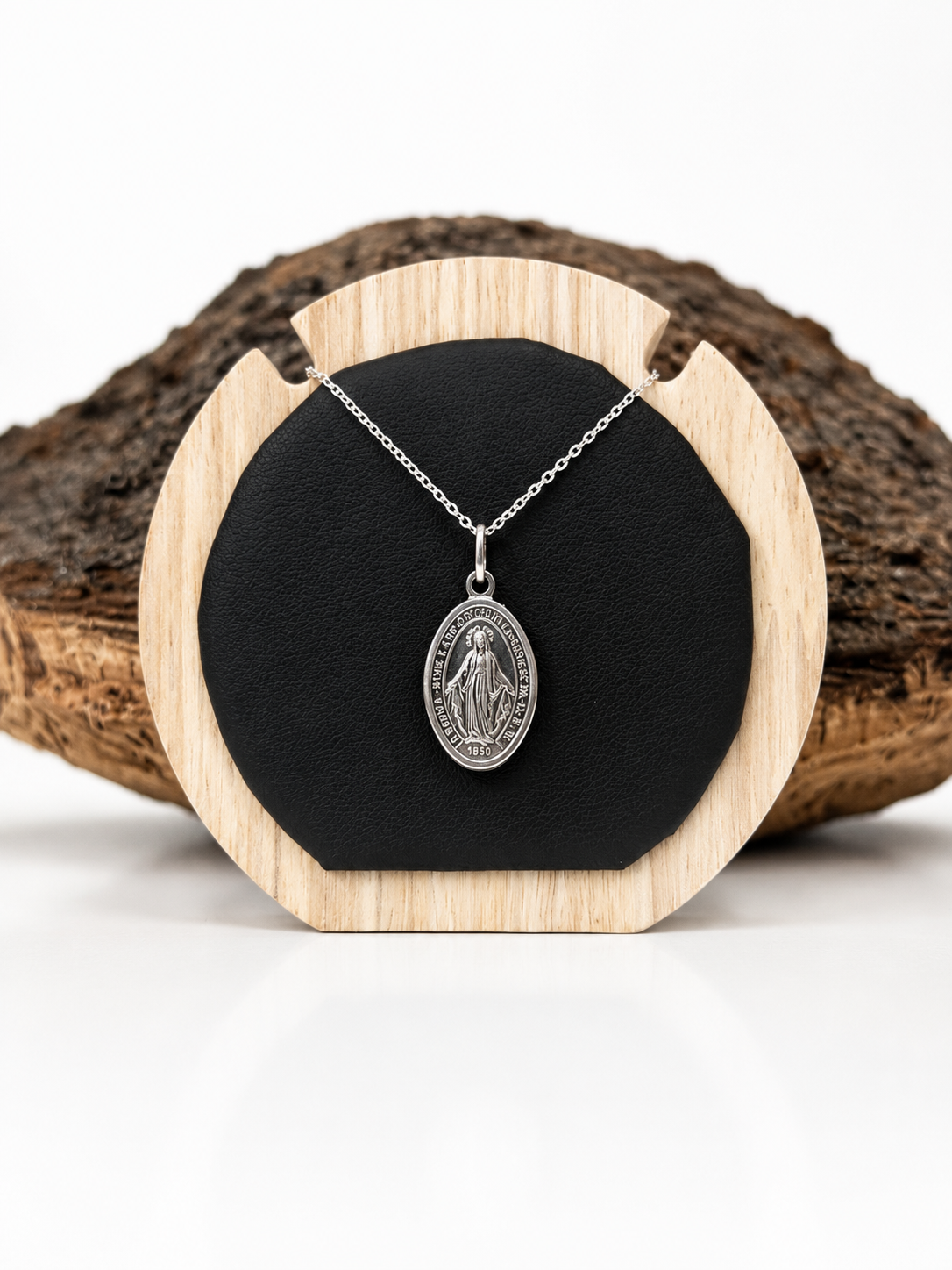 Colgante medalla Virgen de la milagrosa(plata 925)