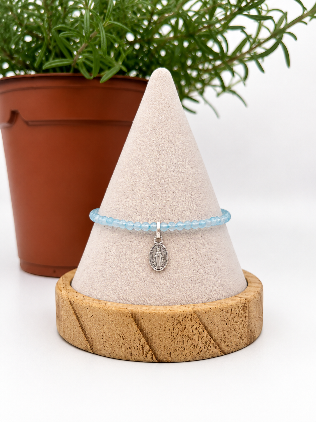 Pulsera Virgen de la milagrosa (plata 925)