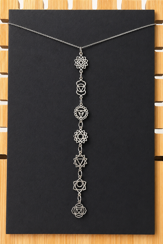 Colgante siete chakras (plata 925)