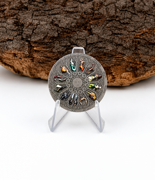 Moneda talisman signos del zodiaco