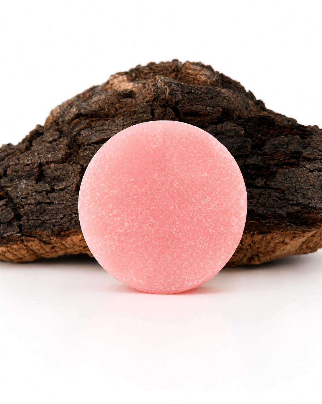 Jabón natural de rosas con esponja