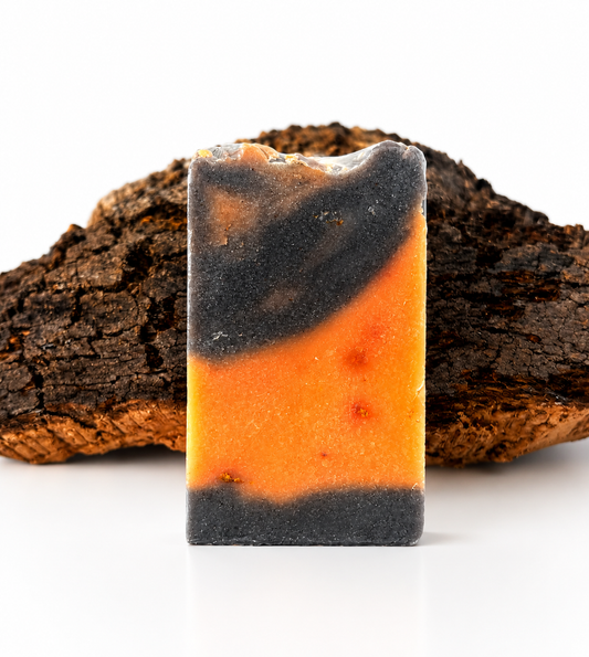 Jabón natural de canela y naranja