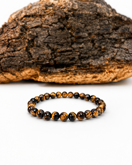 Pulsera ojo de tigre 6mm