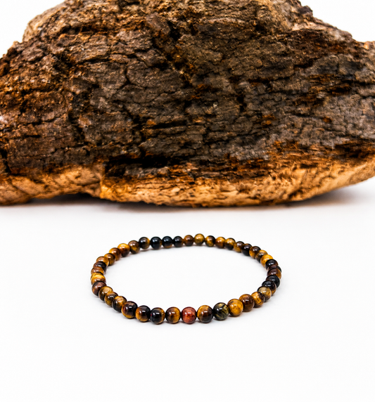 Pulsera ojo de tigre 4mm