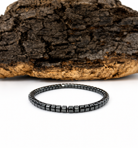 Pulsera hematita lenteja