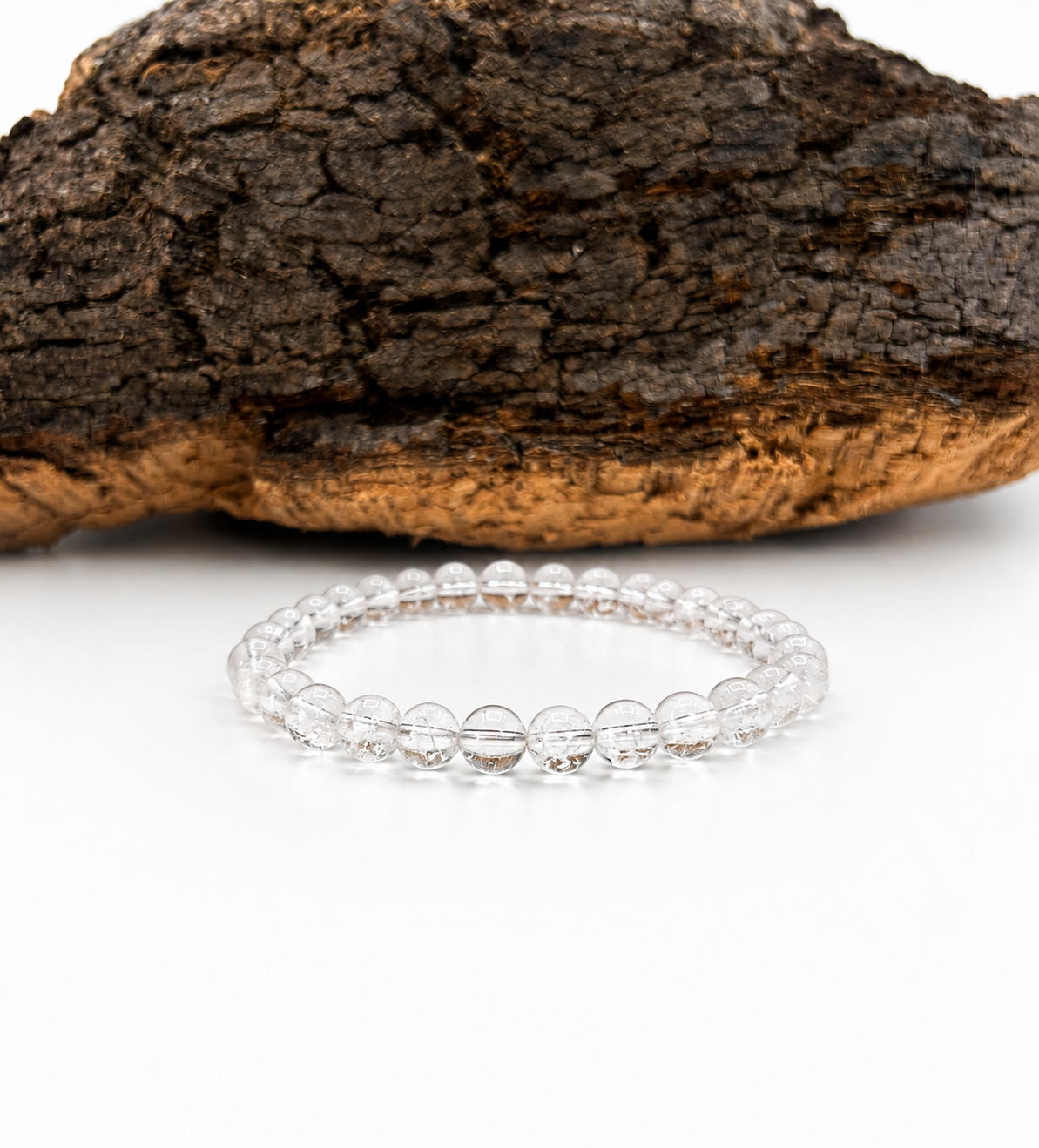 Pulsera cuarzo cristal 6mm