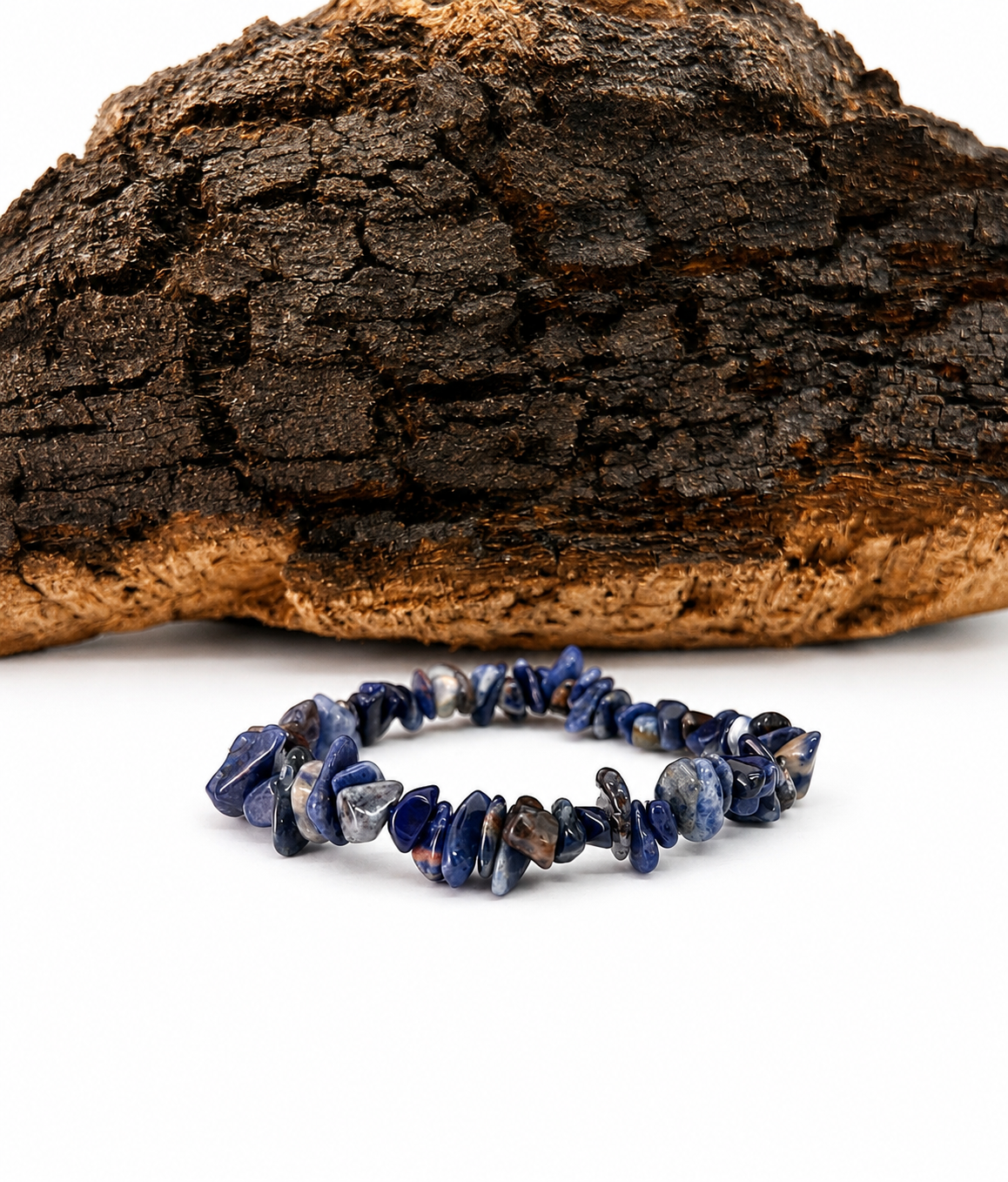 Pulsera sodalita en chips