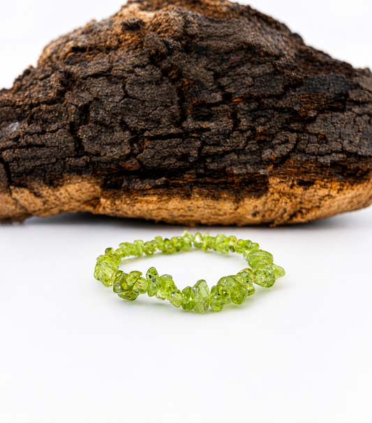 Pulsera peridoto chips