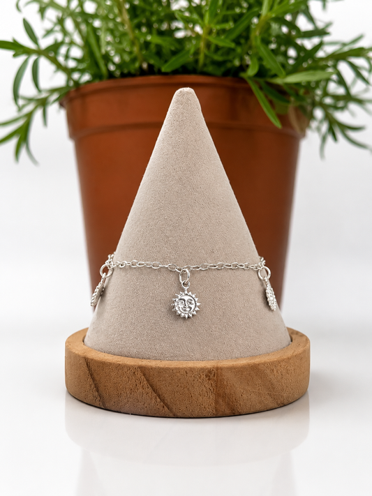 Pulsera sol (plata 925)