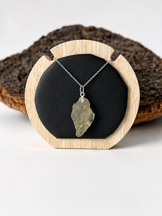Cristal de Líbano (cristal de libia)(plata 925)