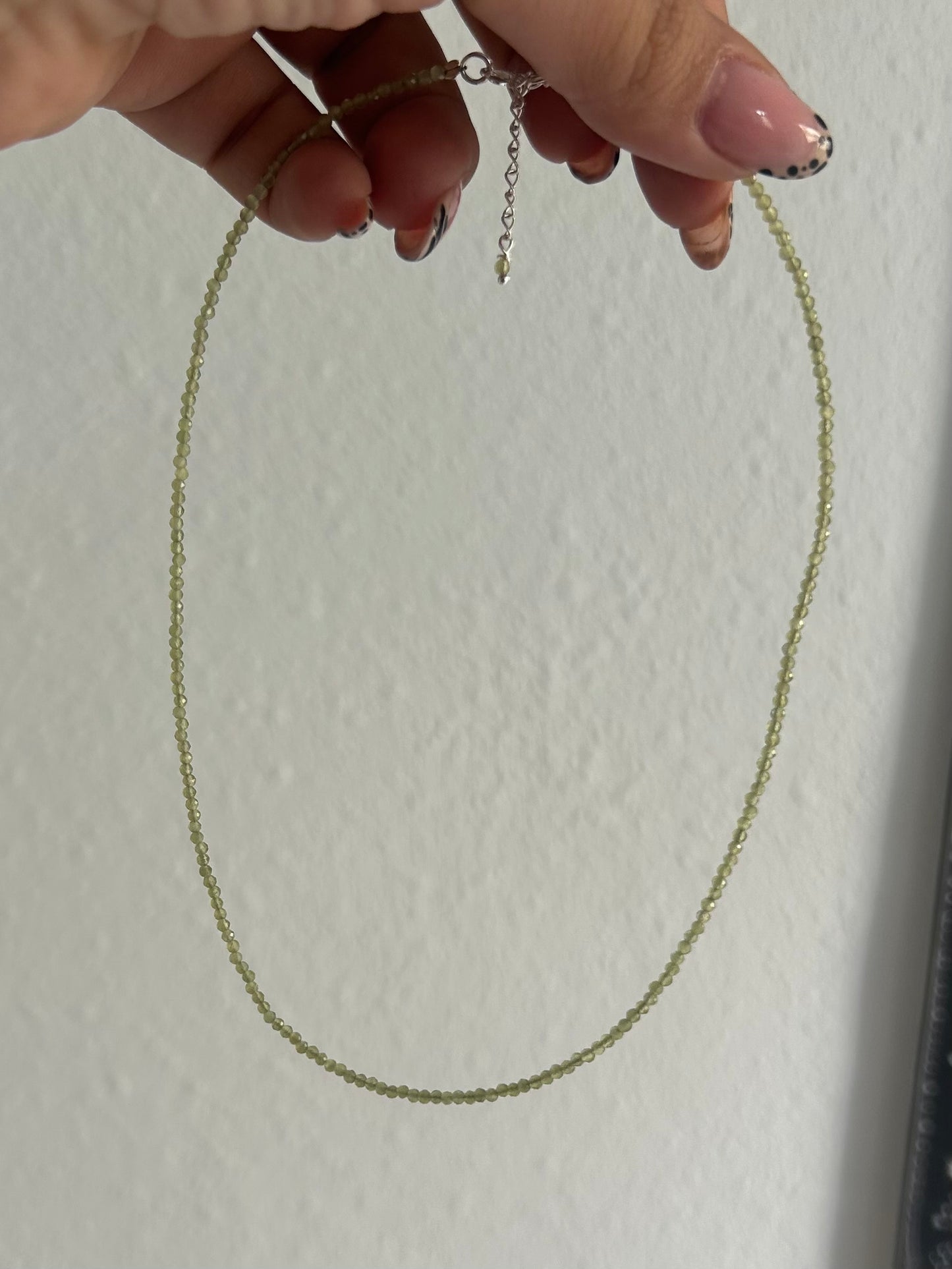 Gargantilla de peridoto (plata 925)