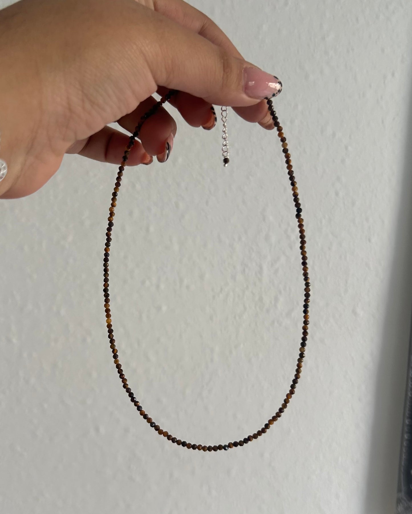 Gargantilla ojo de tigre (plata 925)