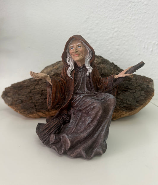 Bruja sobre escoba